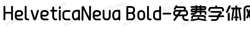 HelveticaNeua Bold字体转换